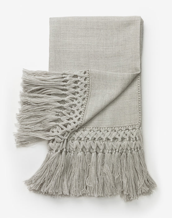 Fringed Alpaca Throw