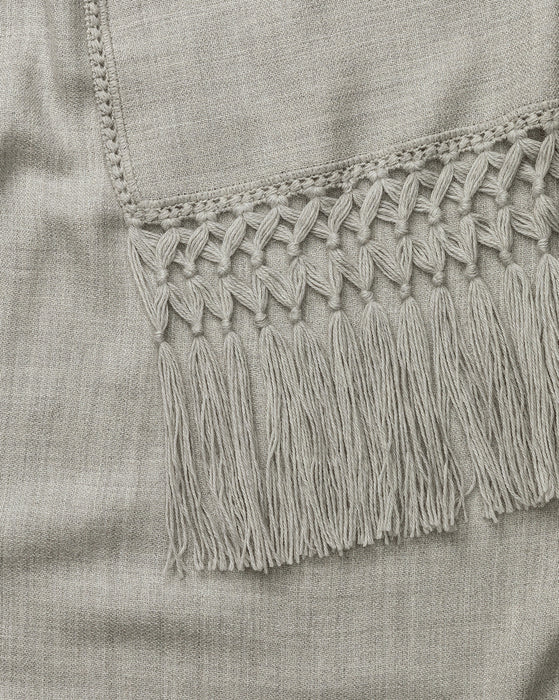 Fringed Alpaca Throw