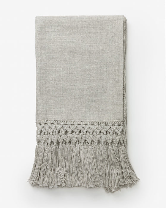 Fringed Alpaca Throw