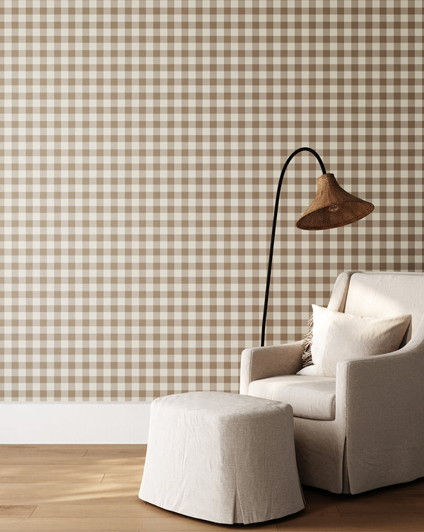 Oakes Gingham Wallpaper