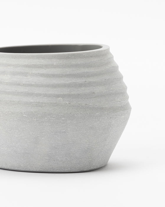 Gray Glass Vase