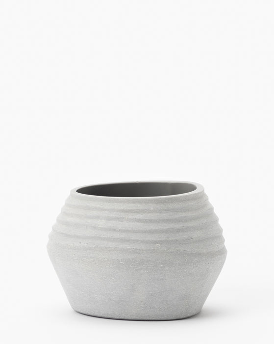 Gray Glass Vase