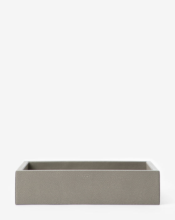 Gray Shagreen Tray