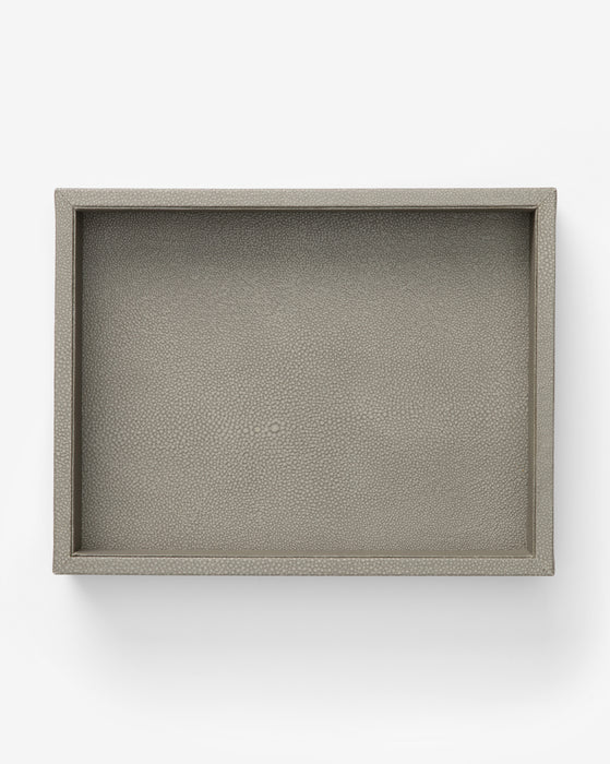 Gray Shagreen Tray