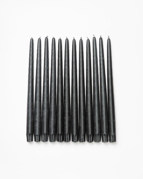 Gray Taper Candles (Set of 12)