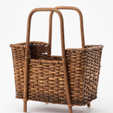 Hand-Woven Rattan Magazine Rack