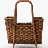 Hand-Woven Rattan Magazine Rack