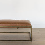 Harlow Leather Bench