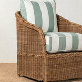 Haviland Outdoor Dining Chair with Striped Cushions