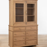 oak cabinet, wood cabinet