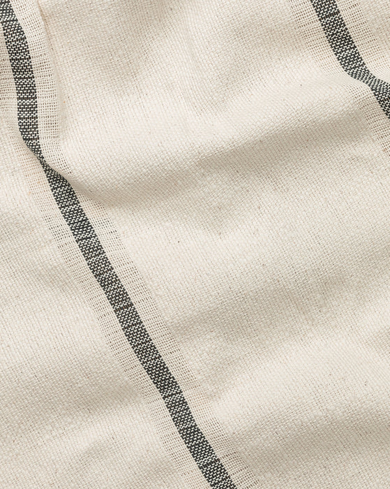 Helena Soft Fringe Black & Cream Blanket