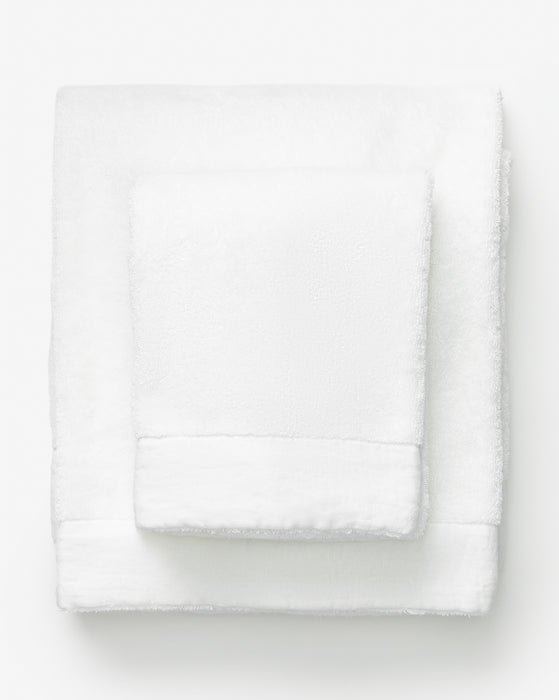 Hand-loomed Turkish Cotton Towel - Natural Dots –