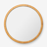 Jovie Woven Circle Mirror