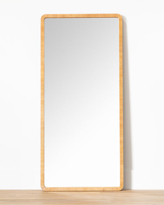 Jovie Woven Floor Mirror