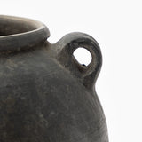 Large Black Handled Jar