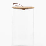 Leather Pull Lidded Jars