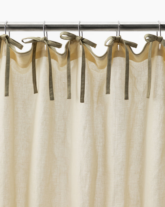 Lillian Linen Shower Curtain