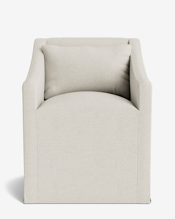 Olivier Slipcover Dining Arm Chair