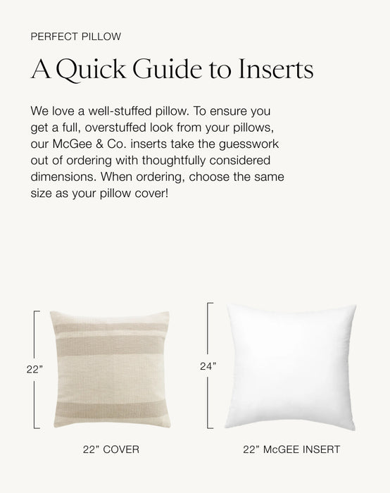 Pillow Inserts, Square Pillow Insert, 18x18 Pillow Insert, 20x20