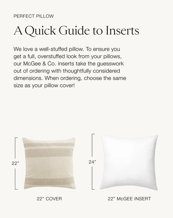 Euro Pillow Insert – McGee & Co.