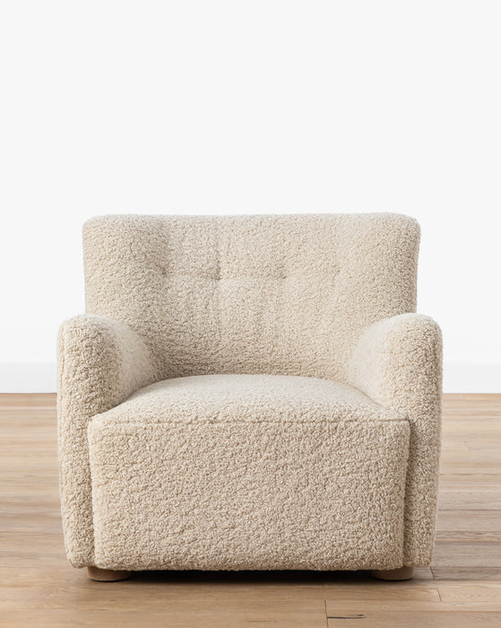 shearling chair, faux shearling chair