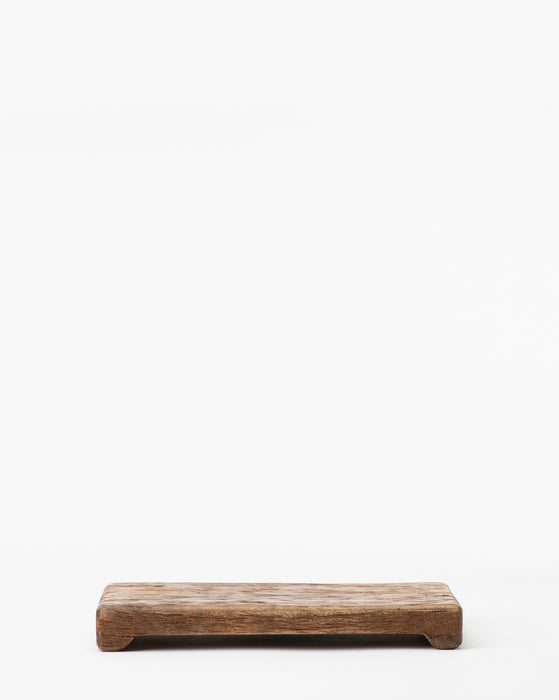 Mango Wood Rectangular Pedestal McGee Co