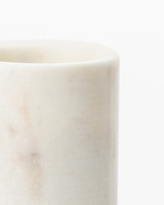 Marble Cylinder Pillars (Set of 3)