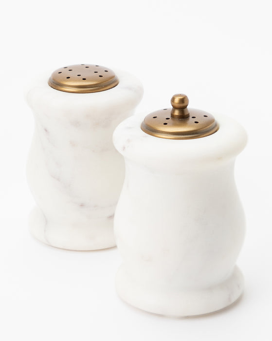 Marble Salt & Pepper Shakers (Set of 2)