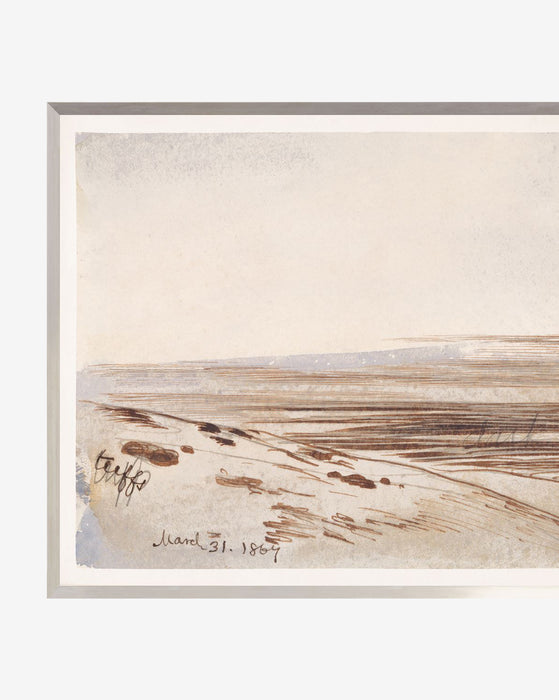 Mauve Watercolor Desert
