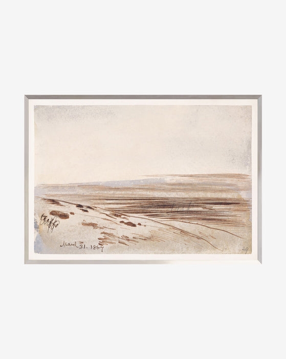 Mauve Watercolor Desert