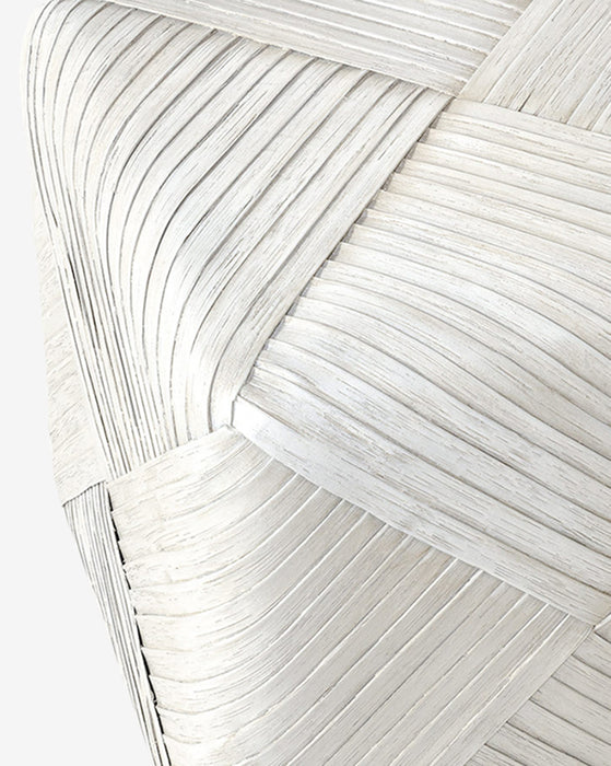 Merrick Rattan Pouf