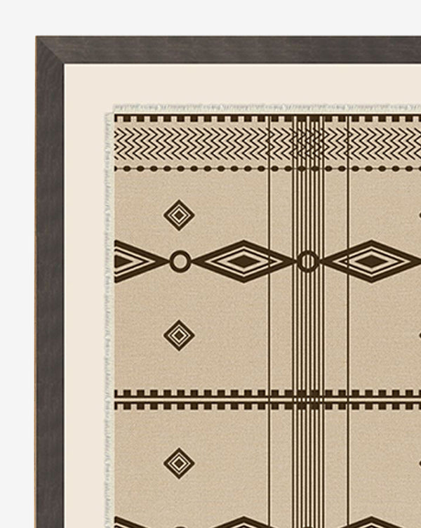 Neutral Framed Textile