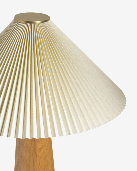 Nora Light Oak Table Lamp