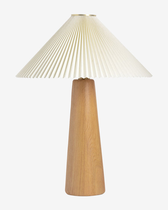 Nora Light Oak Table Lamp