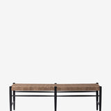 Ollie Woven Leather Bench