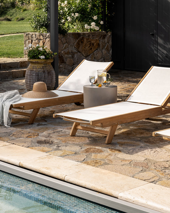 Outdoor furniture discount with chaise lounge
