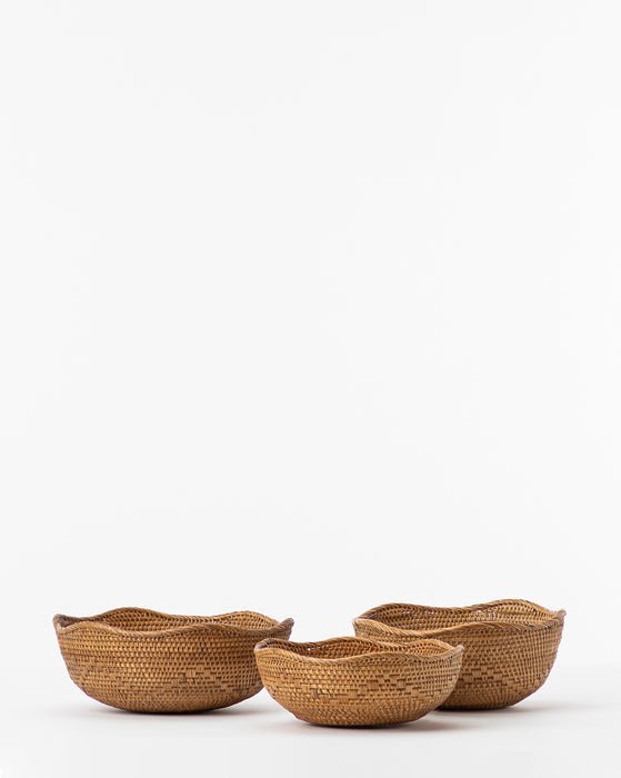 Rattan Bowls (Set of 3)