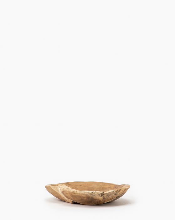 Raw Edge Teak Bowl