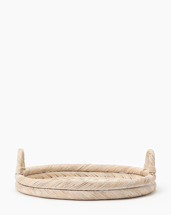 Round Wicker Tray