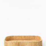 Rounded Rattan Tray