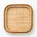 Rounded Rattan Tray