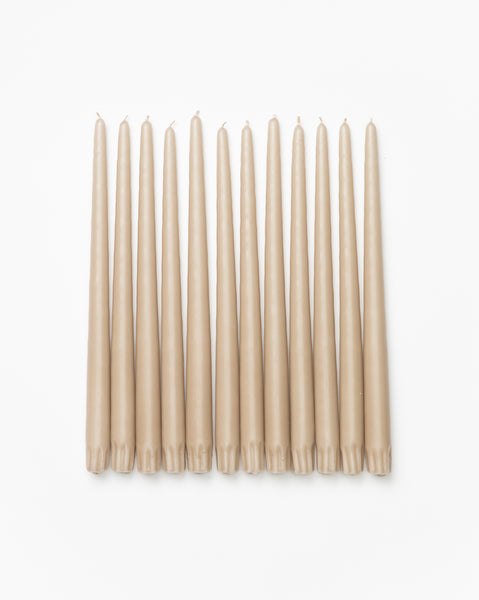 Sandstone Taper Candles (Set of 12)