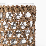Seagrass Wrapped Glass Vase