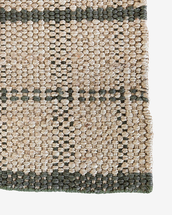 Simple Checkered Jute Doormat