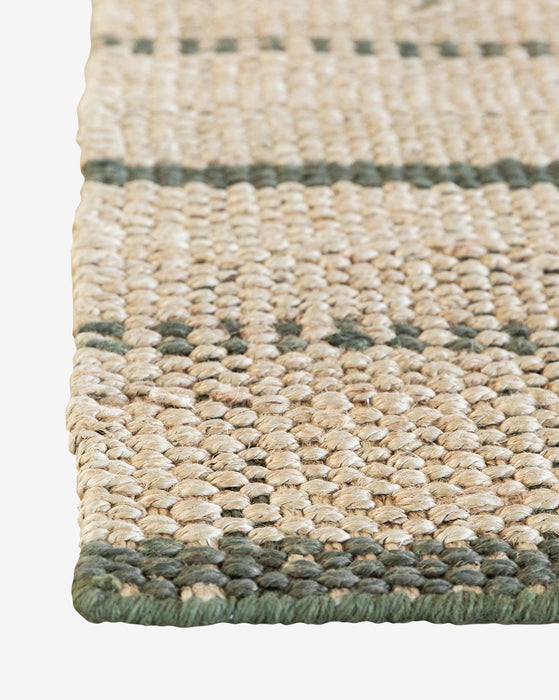 Simple Checkered Jute Doormat