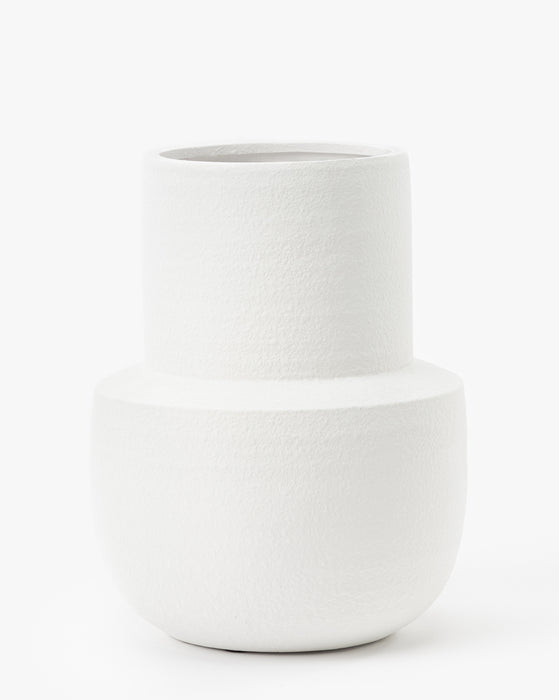 Smooth Matte White Glaze Vase