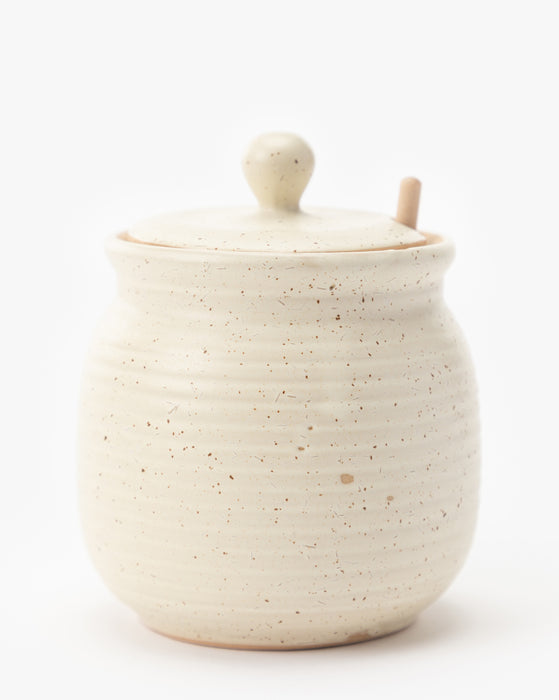 Speckled Honey Jar
