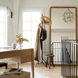 Jovie Woven Floor Mirror