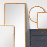 Jovie Woven Floor Mirror