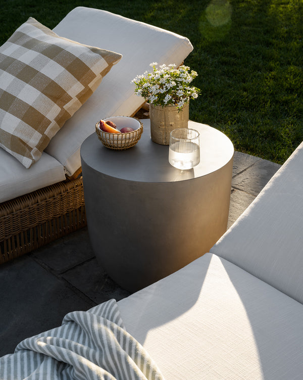 cement side table, modern side table, outdoor side table, concrete furniture